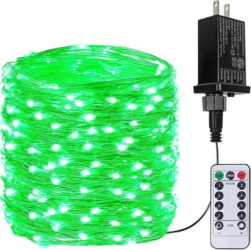 Vista 15 de Guirnalda de luces LED enchufables de 33 pies, impermeable, para exteriores e interiores, 8 modos con temporizador, luz de Navidad, decoración