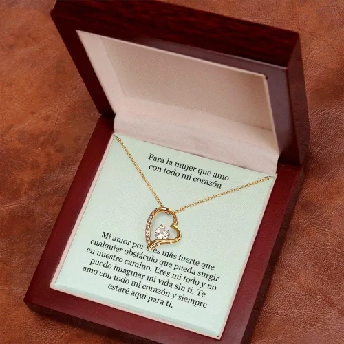 Vista 7 de Collar Amor por Siempre - for Ever Love- para la Mujer que amo con todo mi corazón