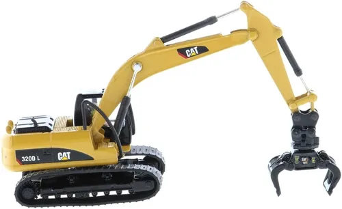 Vista 9 de 1:87 Caterpillar 320D L Excavadora hidráulica con múltiples herramientas de trabajo (cubo de limpieza, garra, martillo y procesador múltiple)