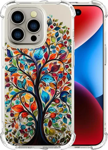 Vista 49 de Compatible con iPhone 14, funda transparente y bonita para mujeres y niñas, diseño floral, diseño floral femenino, funda para teléfono 14