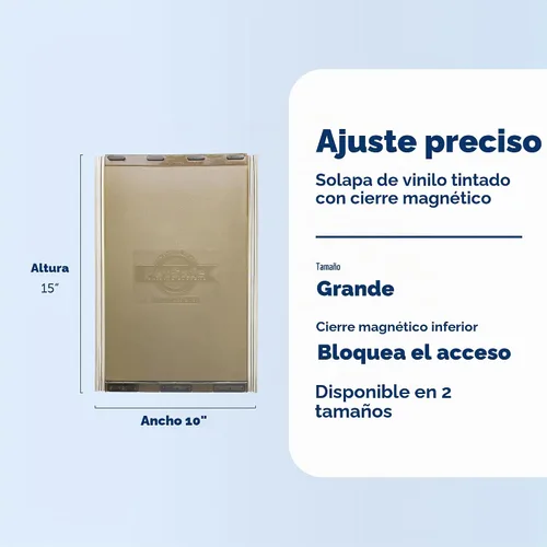 Vista 3 de Solapa de Repuesto Clásica PetSafe - Mantiene el Sello Contra el Clima - Solapla de Vinilo Suave y Tintada con Cierre Magnético - Compatible