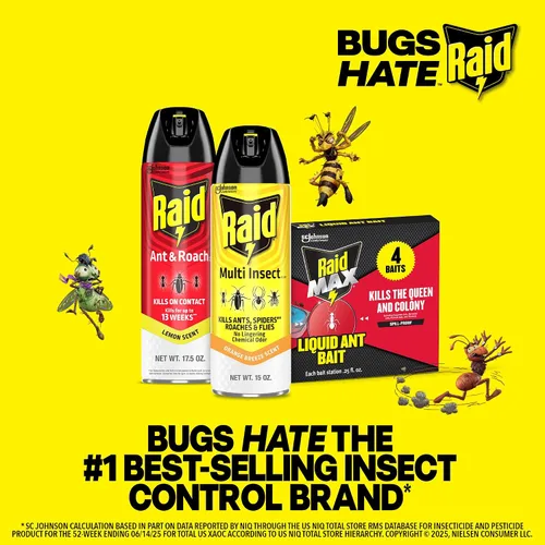 Vista 10 de Raid Asesino de insectos múltiples, brisa de naranja, 15 onzas (paquete de 1)
