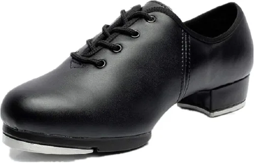 Vista 2 de BeiBestCoat Zapatos sintéticos Oxford para bailar para hombres, adultos, color negro, Negro