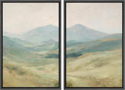 Vista 72 de SIGNWIN Lienzo enmarcado para pared, ilustraciones abstractas texturizadas en tonos beige terrosos, arte moderno, decorativo, contemporáneo