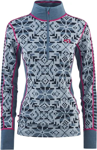 Vista 3 de Kari Traa Else Half Zip Baselayer - Camisa premium 100% lana merino