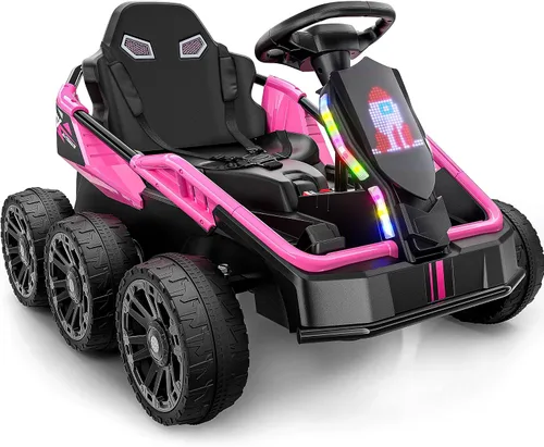 Vista 9 de ANPABO XXL 6 ruedas 24V Ride On Car para niños con control remoto Azul