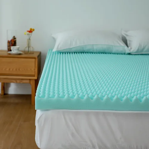 Vista 7 de Simple&Opulence Cubrecolchón de espuma viscoelástica con caja de huevos de 3 pulgadas, protector de colchón de gel refrescante, espuma contorneada