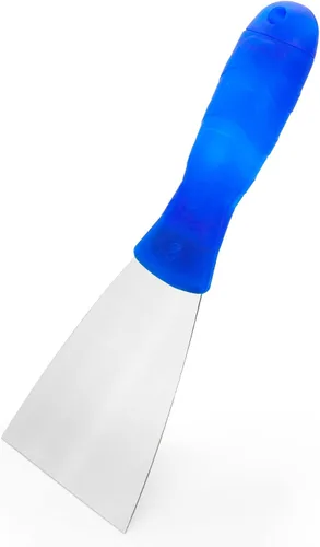 Vista 8 de Cuchillo de masilla, raspador de metal de 2 pulgadas, cuchillos de mango de plástico para paneles de yeso, calcomanías, papel de pared, parches
