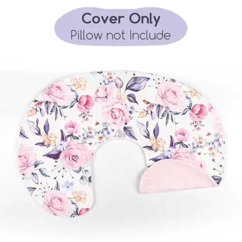Vista 6 de Funda de almohada de lactancia, 1 unidad, funda de almohada de lactancia extraíble Minky para almohadas de lactancia materna, funda reversible