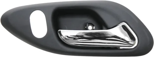 Vista 77 de TRQ Manija de puerta interior delantera izquierda cromada y negra para el lado del conductor compatible con Ford F-150 2012-2014