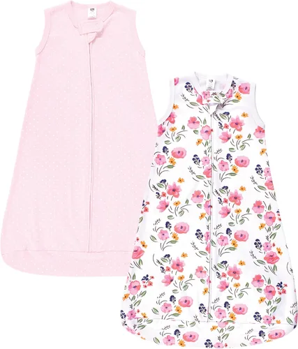 Vista 33 de Hudson Baby Saco de dormir unisex de algodón con manga larga para bebé, saco, manta