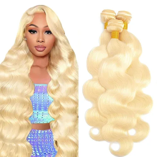 Vista 110 de 300g 1B27 Human Hair Bundles Honey Blonde Bundles Human Hair 10A Brazilian Virgin Remy Hair Extensions 8 10 12 Inch