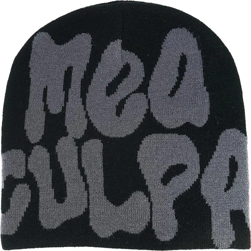 Vista 2 de Y2K - Gorros de lana para mujer, gorro de punto acrílico para mujer, gorro de punto inalámbrico para invierno