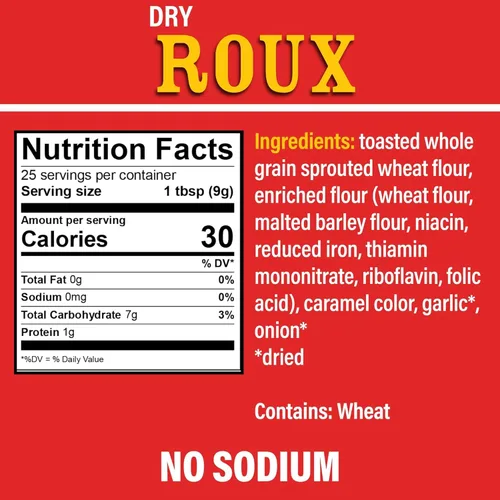 Vista 2 de Auténtico Dry Roux Ragin' Cajun de 8 onzas (paquete de 3) – Ingrediente esencial para Gumbo y creaciones sabrosas – Sin grasa – Perfecto