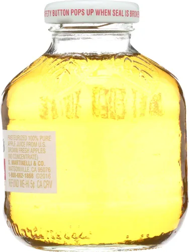 Vista 4 de Martinelli Jugo, Manzana, Medalla de Oro 10.0 FO (Paquete de 12)