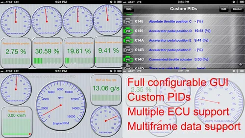 Vista 8 de LELink ^2 Auto configurable encendido/apagado Bluetooth de baja energía BLE OBD-II OBD2 herramienta de diagnóstico del coche para iPhone/iPod/iPad