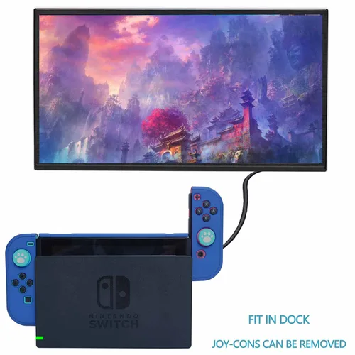 Vista 6 de Dockable Case for Nintendo Switch - COMCOOL 3 in 1 Protective Cover Case for Nintendo Switch and Joy-Con Controller with Screen Protector and Thumb