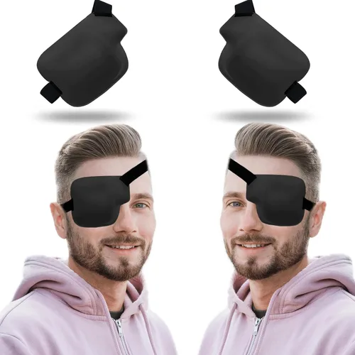 Vista 11 de Parche para ojos 3D, parches médicos para adultos y niños, parches para ojos perezosos para ambliopía 3D para ojo izquierdo