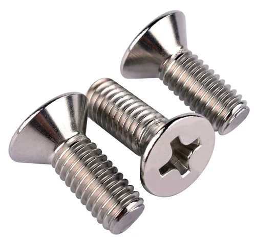 Vista 19 de 20 piezas de tornillos de máquina Phillips de cabeza avellanada plana de 1/4-20 x 1-1/2" UNC, acero inoxidable 304 18-8, rosca completa, rosca gruesa