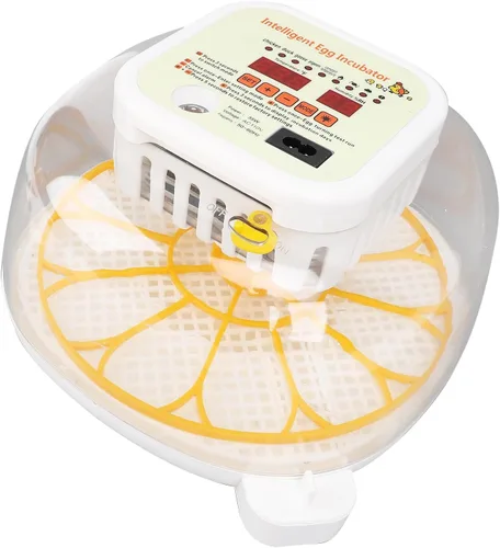 Vista 4 de Incubadora automática de 12 huevos con control de humedad con girador de huevos, incubadora ventilada para eclosionar huevos de pollo y codorniz, US