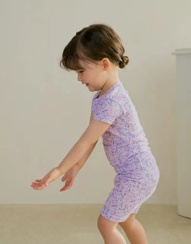 Vista 3 de moimoln Ropa de dormir de algodón viscosa de bambú de primera calidad 6M-5T de manga corta para verano, ajuste ceñido, para bebés, niñas y niños