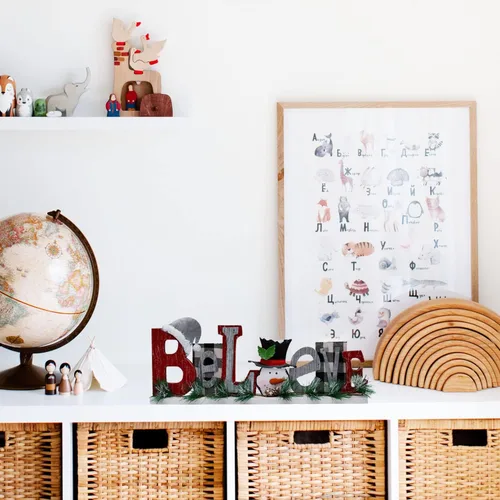 Vista 6 de Letras rústicas de madera con recortes de mesa, decoración de muñeco de nieve, decoración de Navidad, letreros de bloque de palabras de madera