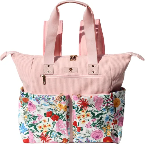 Vista 19 de ESVAN Bolsa de pañales Totepack Mochila 2 en 1 para mujer, multifuncional, de gran capacidad, con bolsillos aislados, viaje