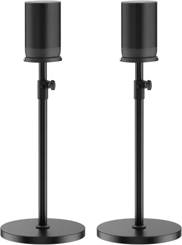 Vista 7 de Soporte de altavoz de altura ajustable para Sonos Move, soporte de suelo resistente para Sonos Move & Move 2 con diseño de cable de alimentación