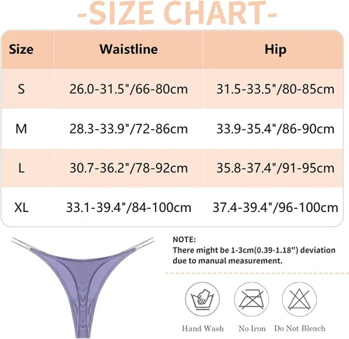 Vista 3 de Adigau Paquete de 3 tangas para mujer, color sólido, acanaladas, tanga, sexy, de algodón, tanga, bikini, tallas S-XL