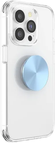 Vista 2 de PopSockets - Agarre para teléfono con soporte expandible, agarre adhesivo, suspiro azul