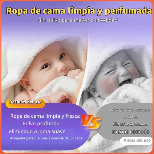 Vista 8 de Aspirador de colchón, aspiradora de cama de 16Kpa con luz UV‑C de Morado