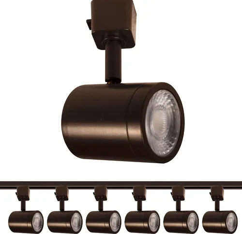 Vista 18 de WAC Lighting Charge 8010 LED Cabezal de Riel Ajustable 5-CCT Seleccionable 9W 865 Lúmenes Totalmente Regulable en Blanco para Riel de 3 Cables