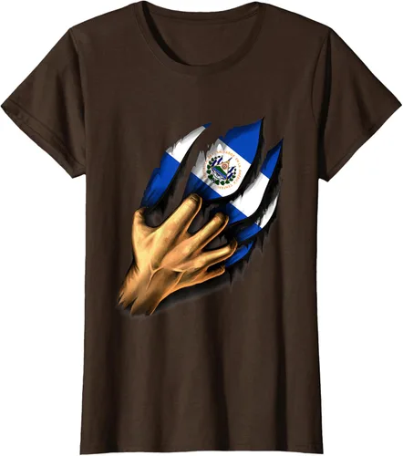 Vista 19 de Camiseta Salvadoreña Bandera de El Salvador