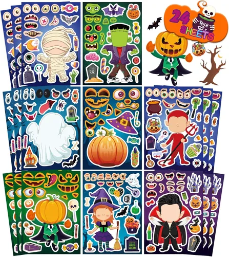 Vista 8 de 4th of July Independence Day Make-a-face Stickers Patriotic Crafts Stickers for Kids, Make Your Own Sticker, Fourth of July American