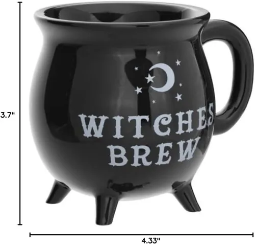 Vista 2 de Taza de gres de caldero de cerveza de brujas