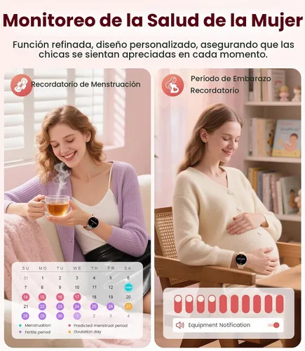 Vista 6 de LIGE Reloj inteligente para mujer, pantalla AMOLED de 1.43 pulgadas con respuesta/llamada para iPhone/Android/Samsung, rastreador de actividad