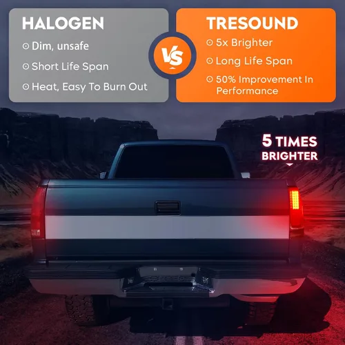 Vista 3 de Conjunto de luces traseras Tresound para Dodge Ram 1500 94-01, para Dodge Ram 2500 3500 94-02, luz trasera LED trasera