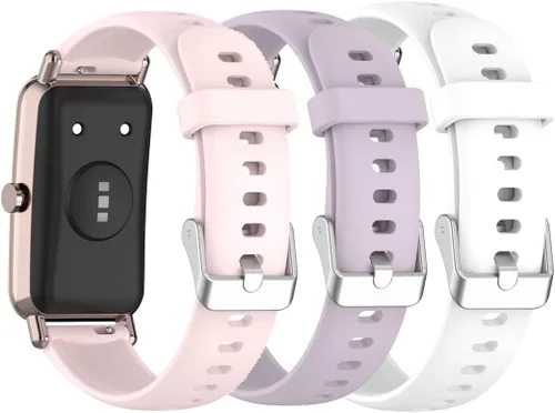 Vista 13 de Senter Banda de liberación rápida de silicona suave de 0.630 in para Huawei Watch Fit Mini Smart Watch