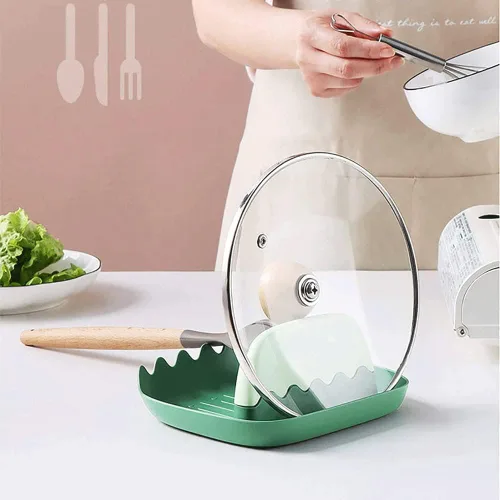 Vista 2 de Soporte para cuchara de cocina, soporte para utensilios de cocina, cucharón de cocina/espátula/cuchara, estufa de cuchara, resistente al calor, sin