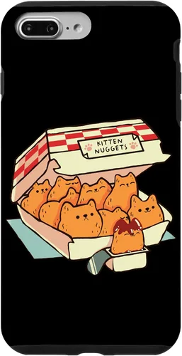 Vista 12 de iPhone 16 Kitten Nuggets Cute Fast Food Cat Shape Foodie Case