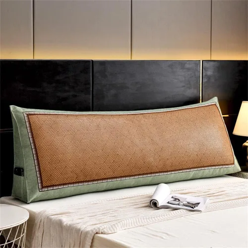 Vista 10 de Almohada triangular para cabecero, cojín triangular suave, almohada de lectura, respaldo grande, soporte de posicionamiento, almohada de cuña