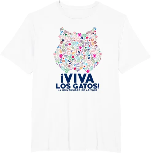 Vista 5 de University of Arizona Wildcats Viva Los Gatos - Camiseta, Blanco