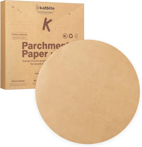 Vista 14 de Katbite - Rondas de papel pergamino de servicio pesado de 4 pulgadas, 200 piezas de rondas de papel pergamino para masas, uso para hornear pequeños