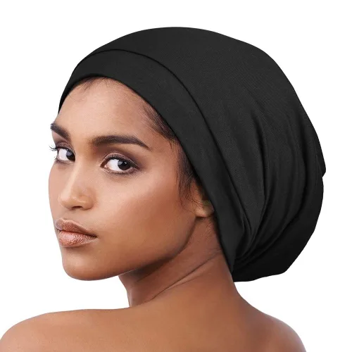 Vista 42 de Alnorm - Gorro con forro de satén y suave banda elástica para hombres y mujeres, talla única Se ajusta a la mayoría