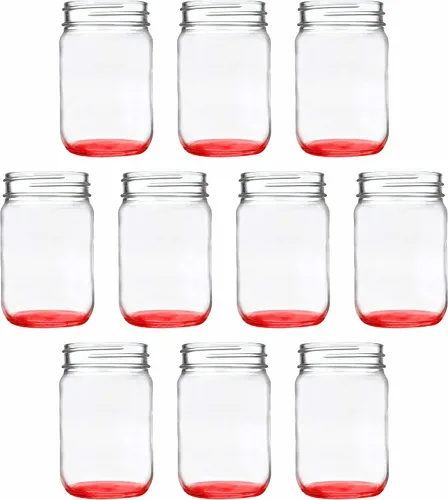 Vista 43 de DISCOUNT PROMOS Juego de 10 tarros de albañil decorativos, 12 onzas, texto personalizable, logotipo, enlatado, tapa de aluminio, color negro