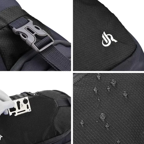 Vista 4 de Y&R Direct - Maleta cruzada, para viajes, senderismo, regalos para niños, hombres y mujeres Lightweight, Sling Bag, Travel, Hiking, Gifts