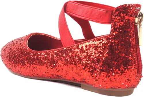 Vista 3 de Nova Utopia Zapatos planos con correa en el tobillo para niñas pequeñas