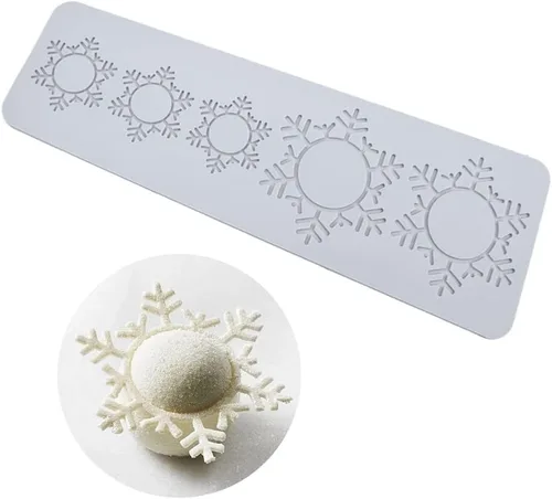 Vista 19 de Tapete de encaje para árbol de Navidad, molde con forma de cuernos de alce y copo de nieve, manualidades, fiesta de cumpleaños, bricolaje