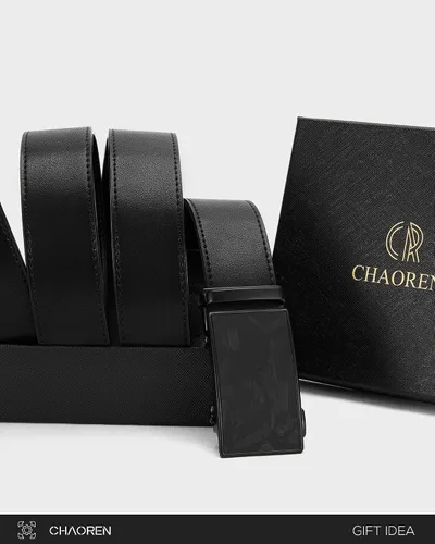 Vista 5 de CHAOREN Cinturón de trinquete de cuero para hombre, ajuste personalizable, estilo sin esfuerzo (1.378 in)