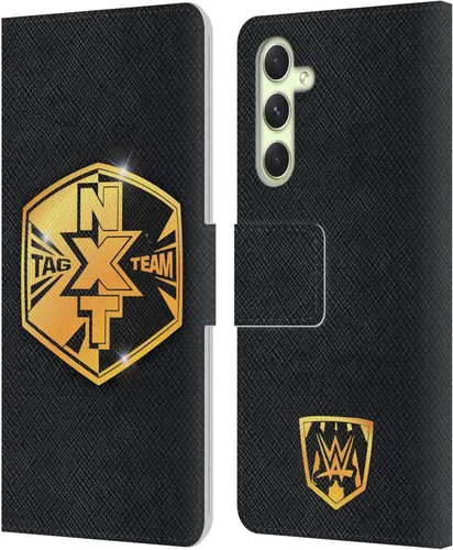 Vista 285 de Head Case Designs Officially Licensed WWE Cruiserweight Champion Title Belts Leather Wallet Case Compatible with Samsung Galaxy A07 4G Campeón